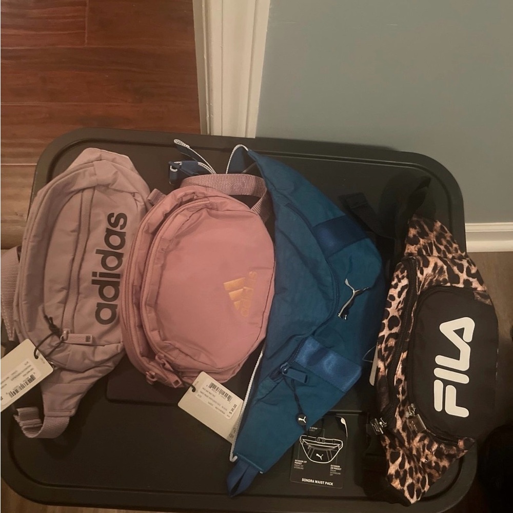 Adidas, Puma, and Fila Fanny Pack Set! NWT!